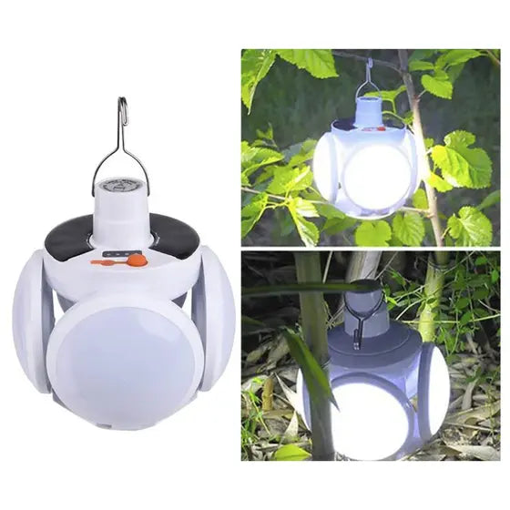 LAMPARA SOLAR PLEGABLE PARA ACAMPAR