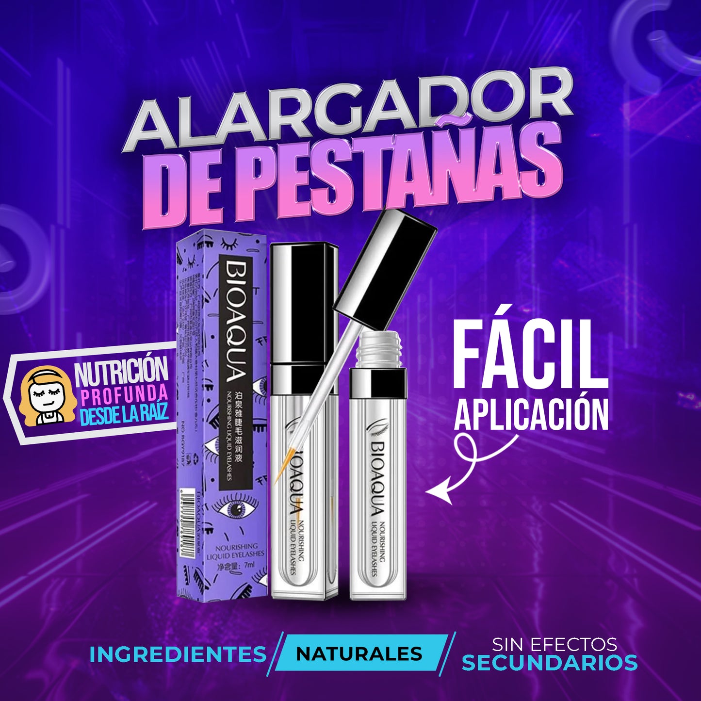 EternaGlow™ Sérum CrecePestañas XL – Realza tu mirada en semanas, con regalo de 3 colágenos
