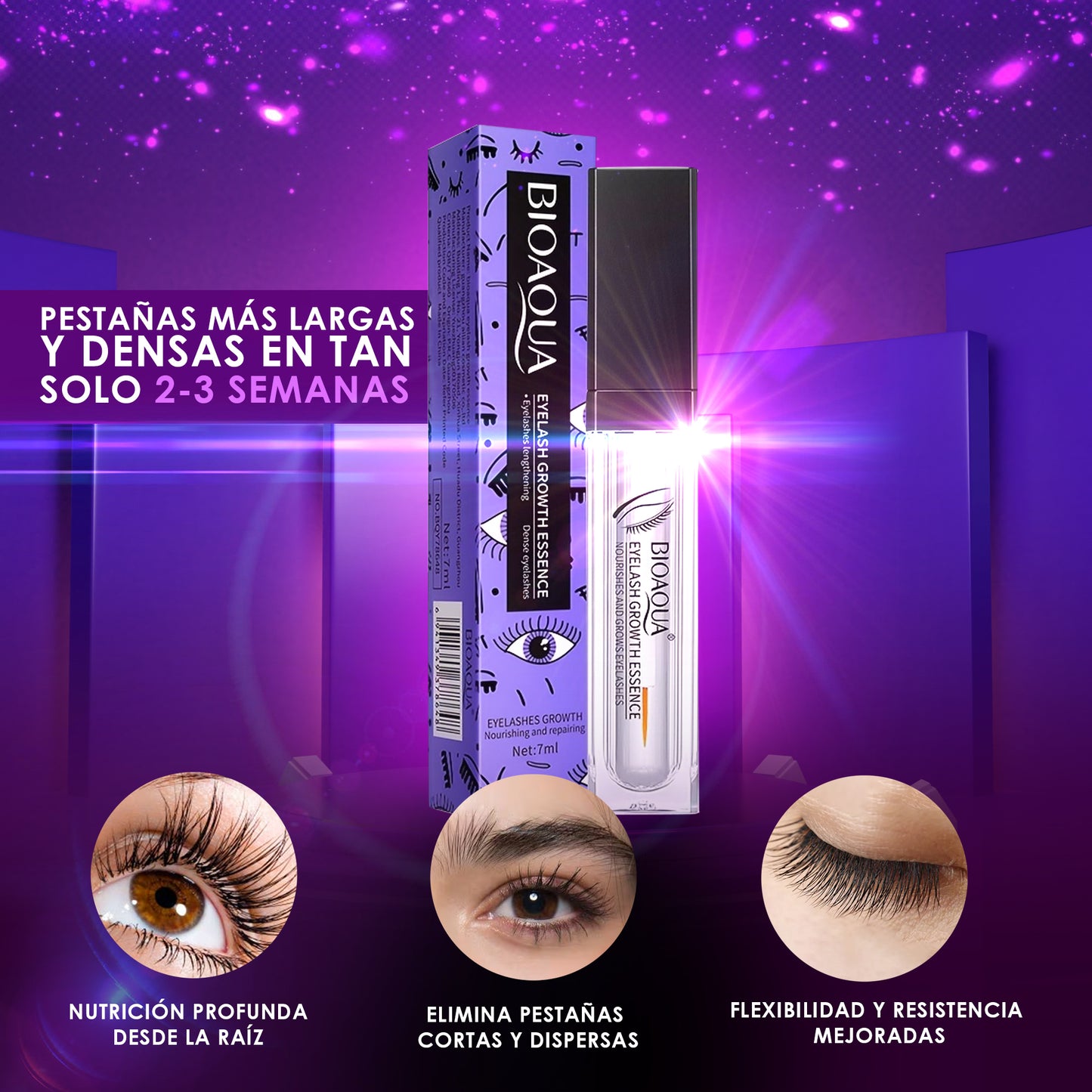 EternaGlow™ Sérum CrecePestañas XL – Realza tu mirada en semanas, con regalo de 3 colágenos