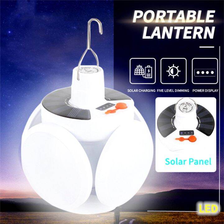 LAMPARA SOLAR PLEGABLE PARA ACAMPAR