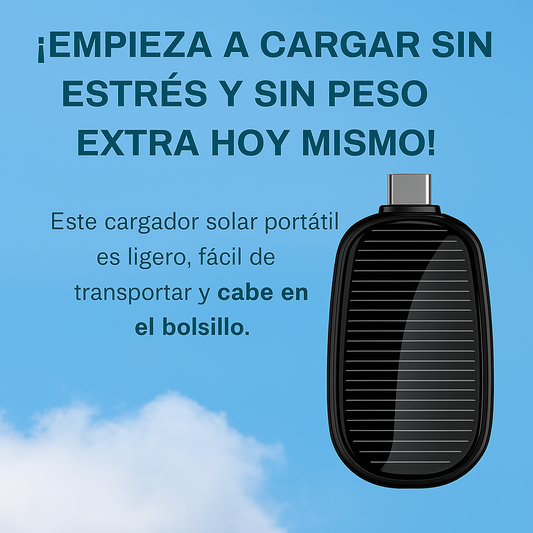 Cargador Solar portátil para teléfono