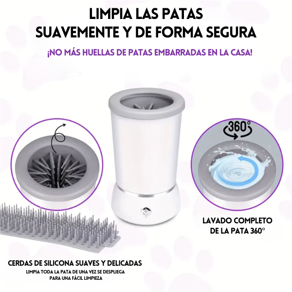 Limpiador De Patitas Electrico para Mascotas