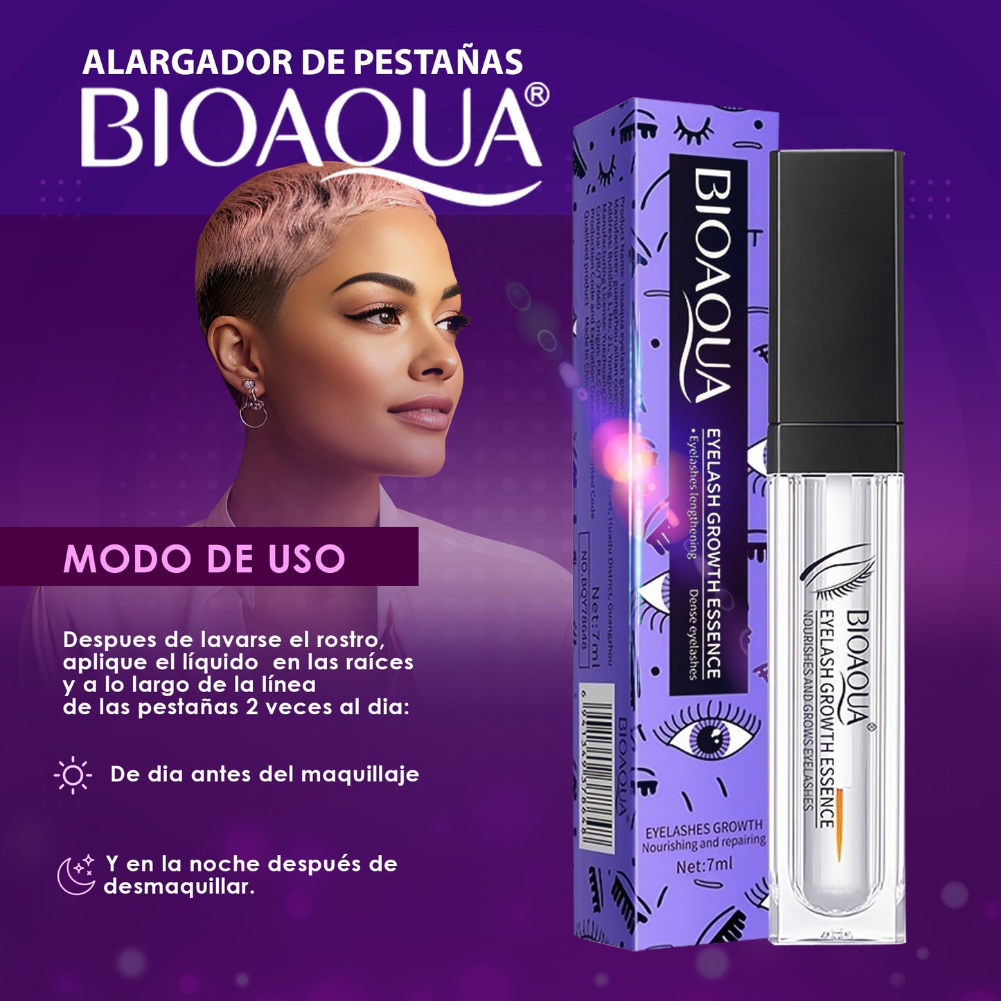 EternaGlow™ Sérum CrecePestañas XL – Realza tu mirada en semanas, con regalo de 3 colágenos