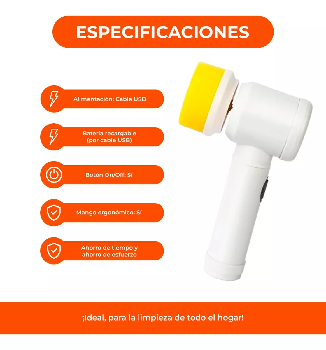 Cepillo Eléctrico Mágico de Limpieza