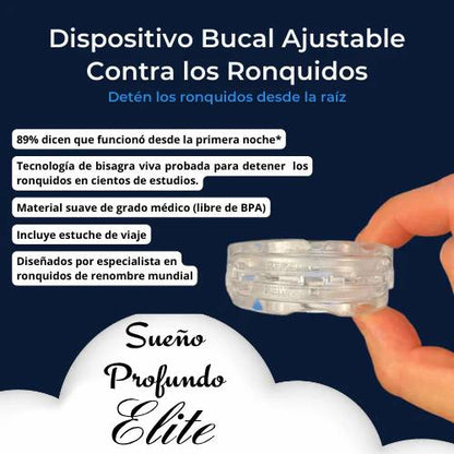 Sueño Profundo Elite™ Dispositivo Bucal Anti-Ronquidos